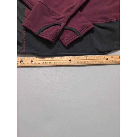 C9 Champion Womens Size Medium Burgundy Jacket Athletic 1/4 Zip Running Training - Picture 12 of 12